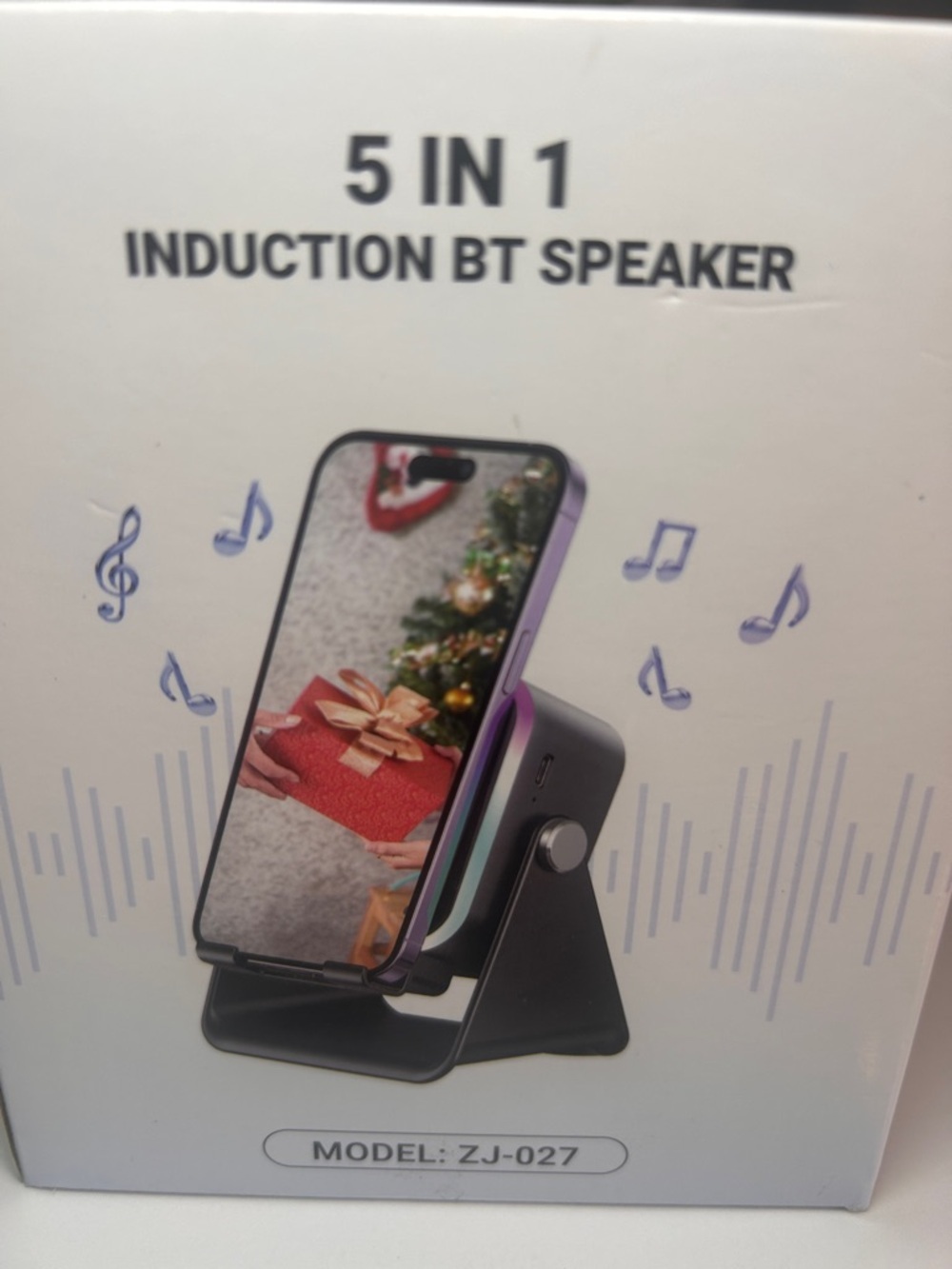 Induction Speaker With Phone Stand 5 In 1 Wireless Bluetooth Audio  WI-FI, Black - Picture 16 of 16